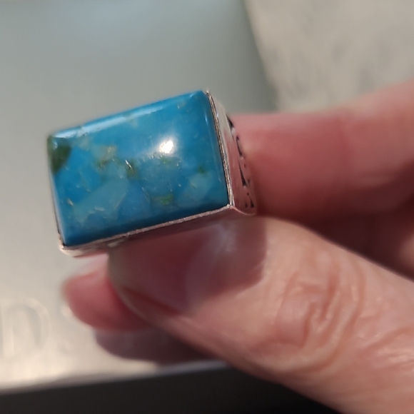 Lois Hill Rare Sterling and Turquoise Ring - Picture 3 of 10
